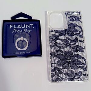 📱NWT/NIB Flaunt IPhone 14 Pro Max MagSafe Case & Ring Grip/Stand📱